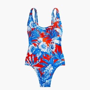 J.Crew Plunging scoopback one-piece swimsuit